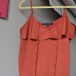 A One brand burnt orange tank top